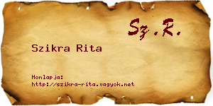Szikra Rita névjegykártya